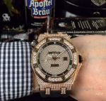 Audemars Piguet Royal Oak Offshore Diver Rose Gold Watch AP Iced Out Replica